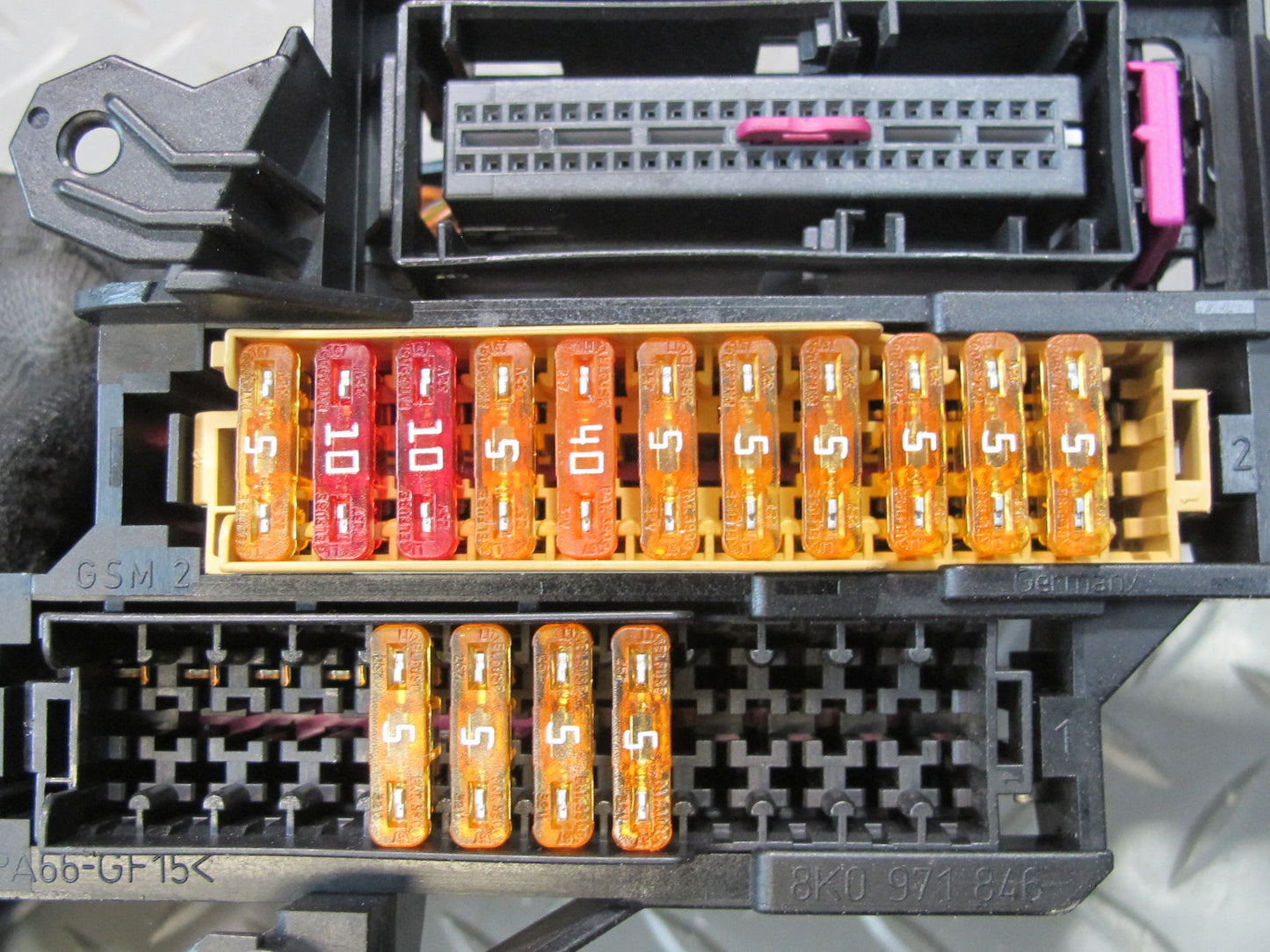 09-16 Audi B8 A5 S5 Fuse Relay Box w Holder OEM