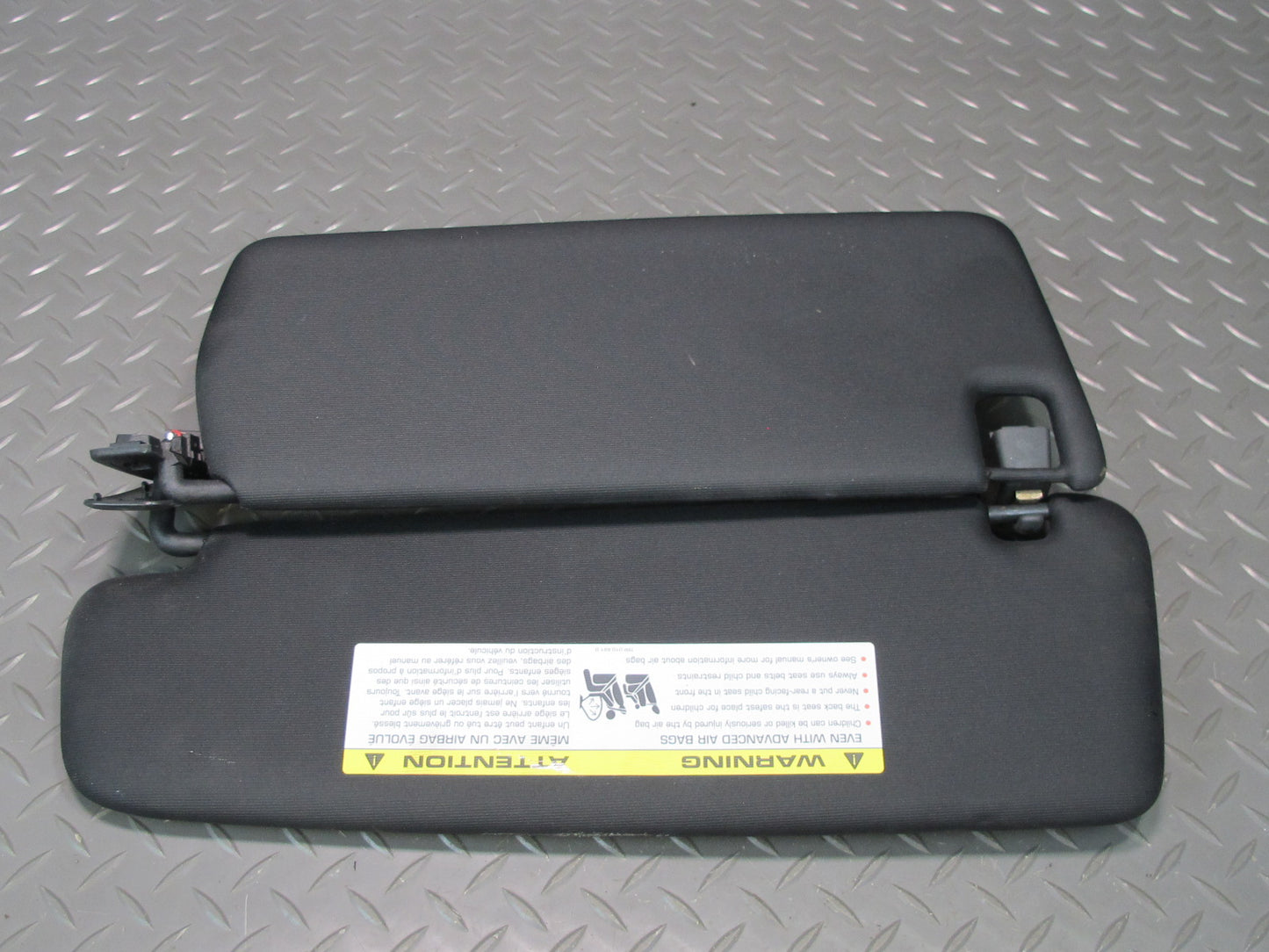 2011-2014 Porsche Cayenne 958 Front Sun Visor Shade Right & Left Side Black Set