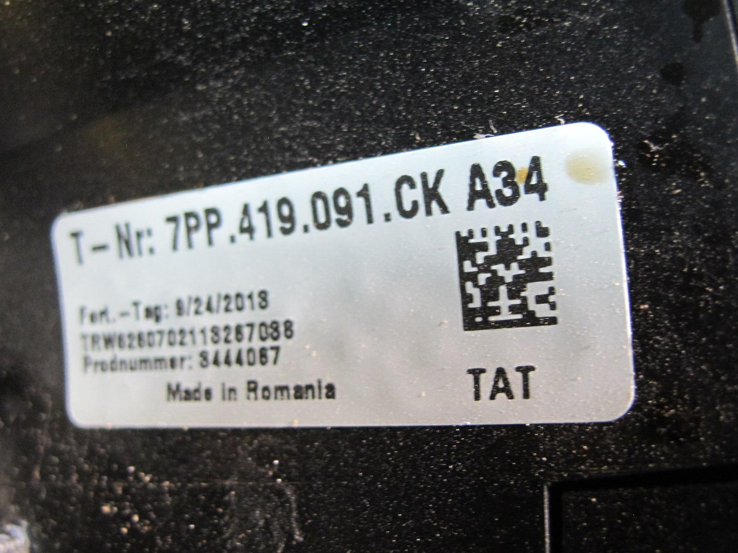 2011-2014 Porsche Cayenne 958 Multi Function Heated Steering Wheel Leather Black