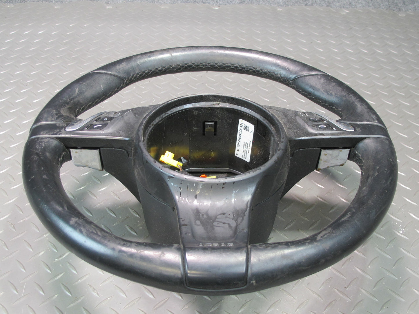 2011-2014 Porsche Cayenne 958 Multi Function Heated Steering Wheel Leather Black