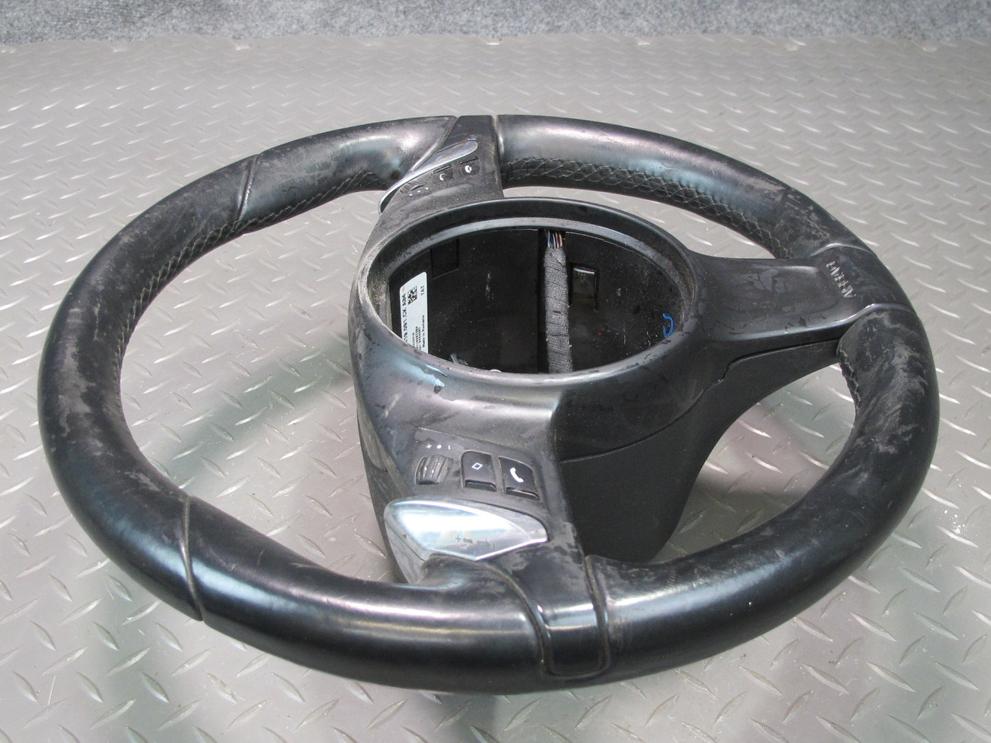 2011-2014 Porsche Cayenne 958 Multi Function Heated Steering Wheel Leather Black