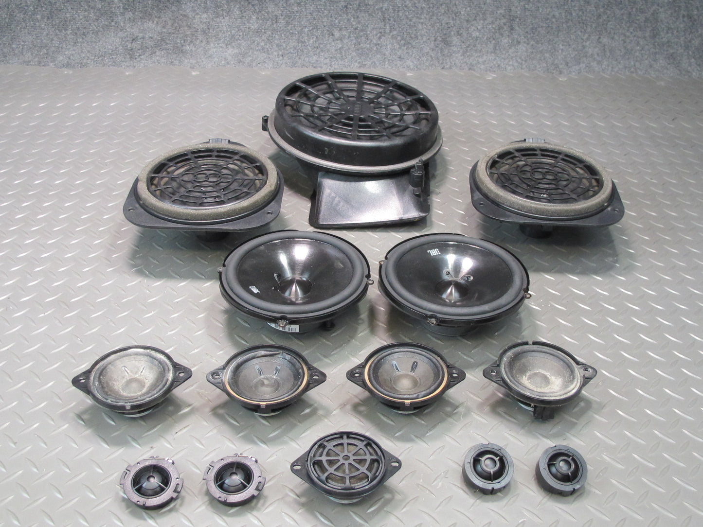 08-16 Audi S5 B8 Coupe Set of 14 Bang & Olufsen & JBL Audio Tweeter Speaker OEM