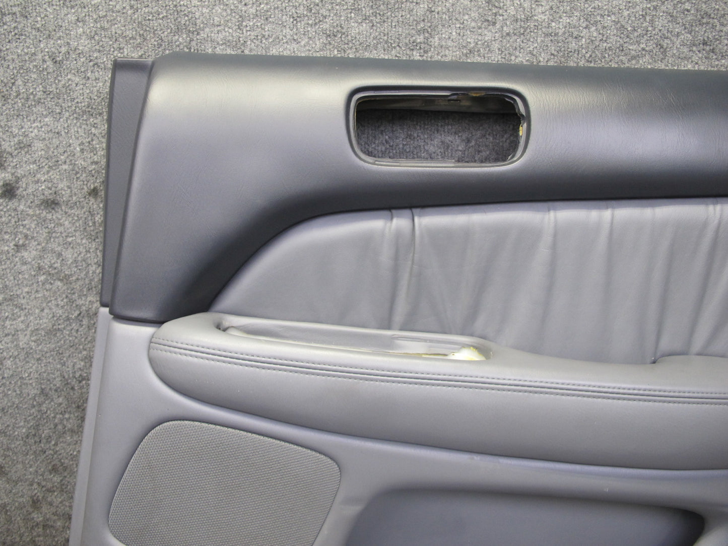 98-00 Lexus UCF20L LS400 Set of 2 Rear Door Interior Trim Cover Panel Gray OEM