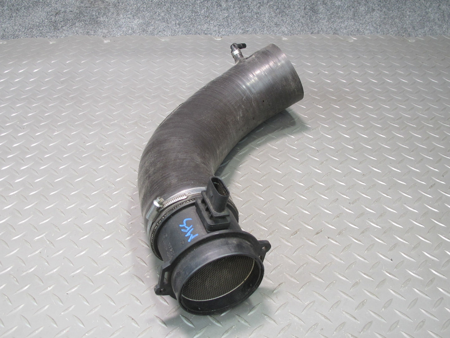 08-12 Audi 8T S5 4.2L Air Intake Pipe w Mass Air Flow Meter MAF Sensor