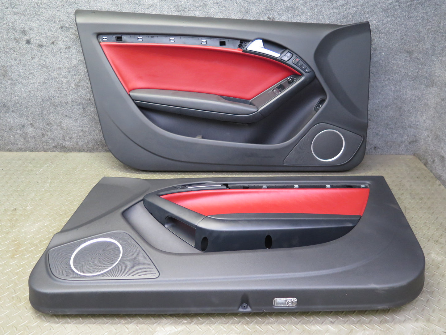 08-11 Audi A5 S5 Coupe Front Right & Left Side Door Interior Trim Panel Set OEM