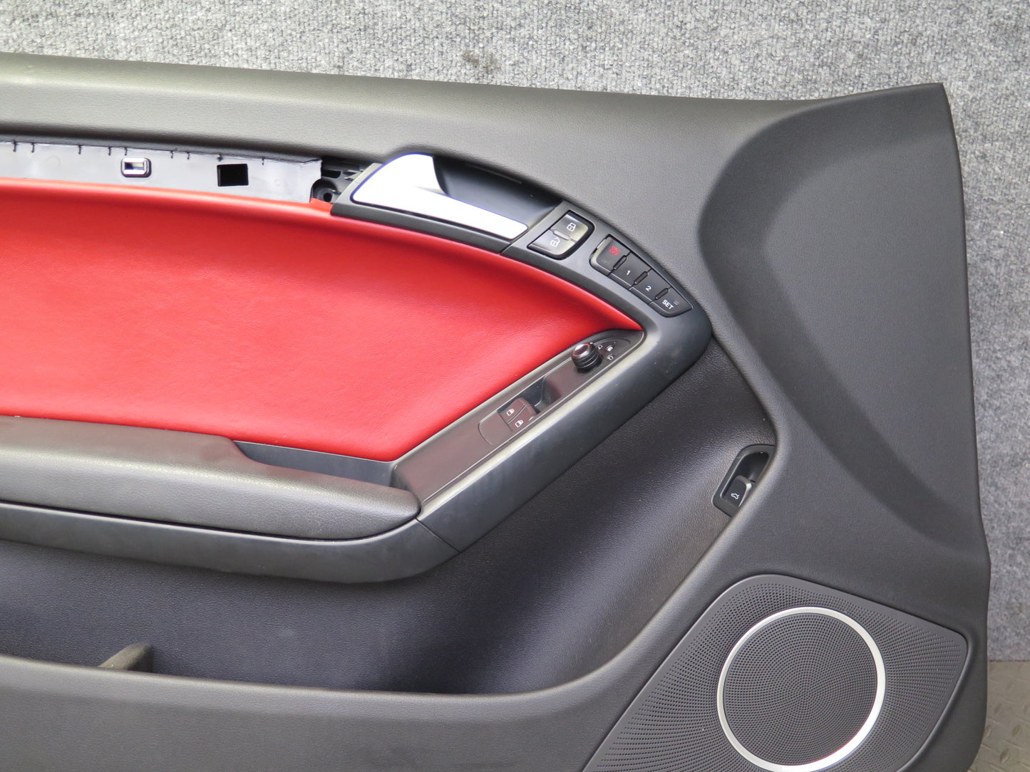 08-11 Audi A5 S5 Coupe Front Right & Left Side Door Interior Trim Panel Set OEM