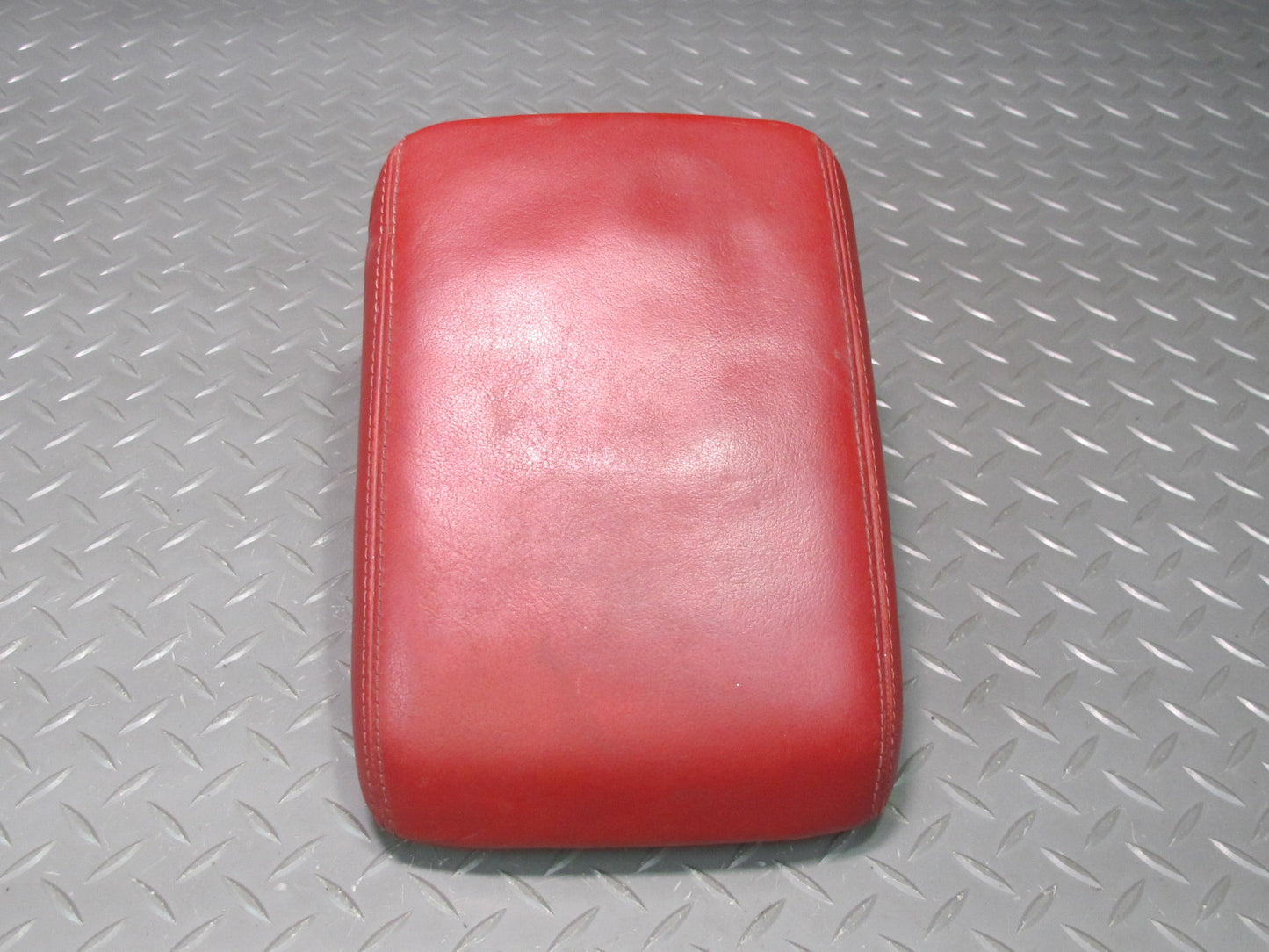 08-11 Audi B8 S5 Center Console Leather Armrest Lid Cover Magma RED OEM