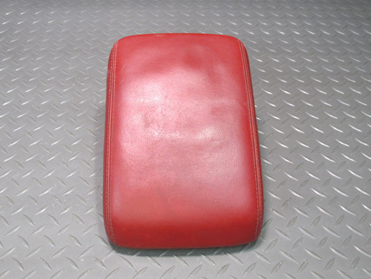 08-11 Audi B8 S5 Center Console Leather Armrest Lid Cover Magma RED OEM