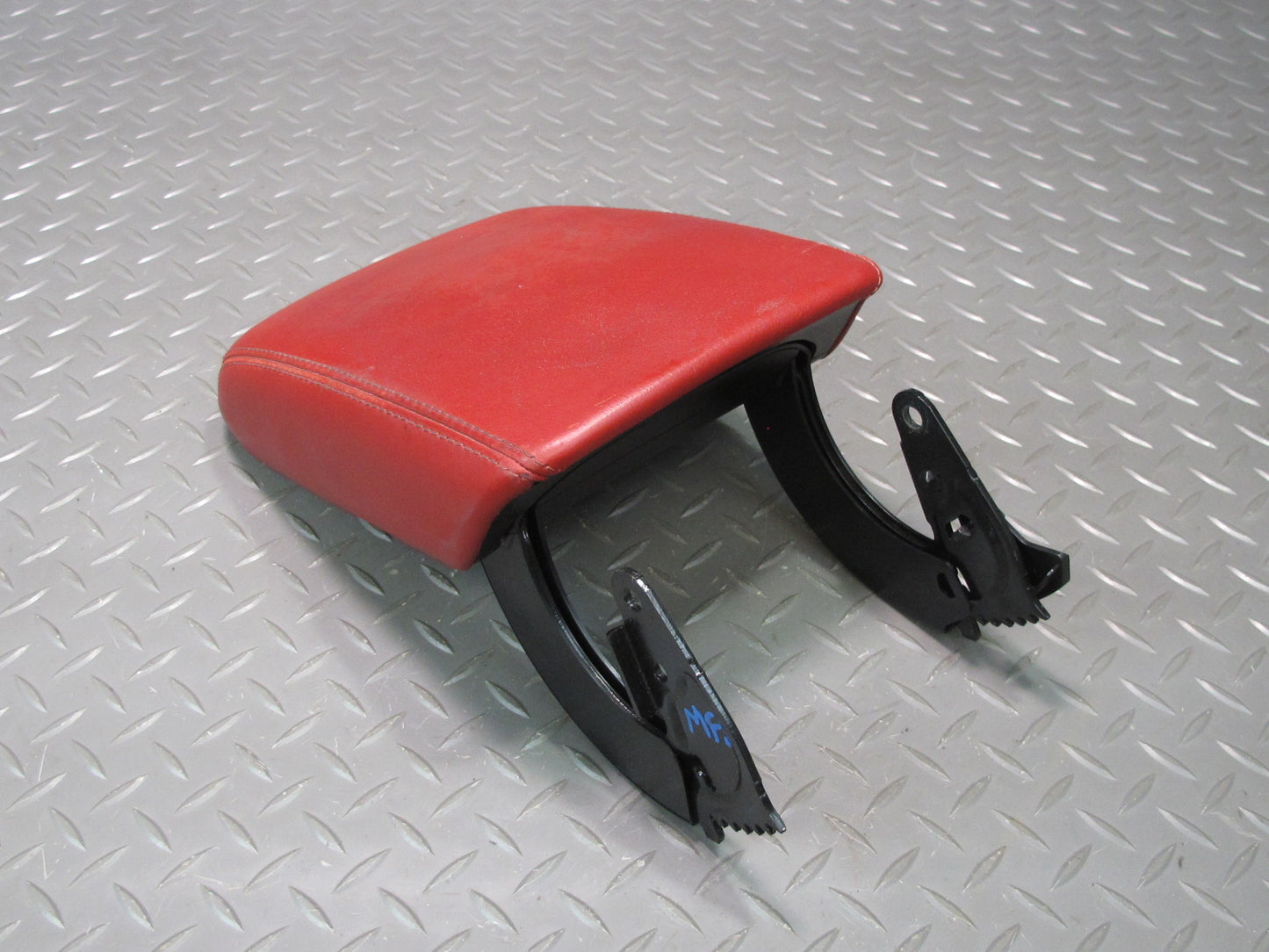 08-11 Audi B8 S5 Center Console Leather Armrest Lid Cover Magma RED OEM