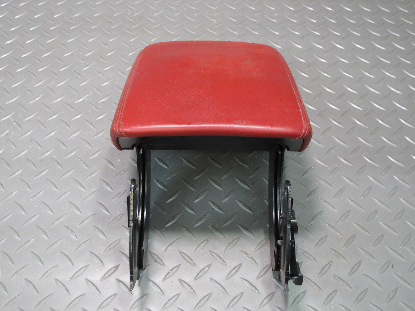 08-11 Audi B8 S5 Center Console Leather Armrest Lid Cover Magma RED OEM