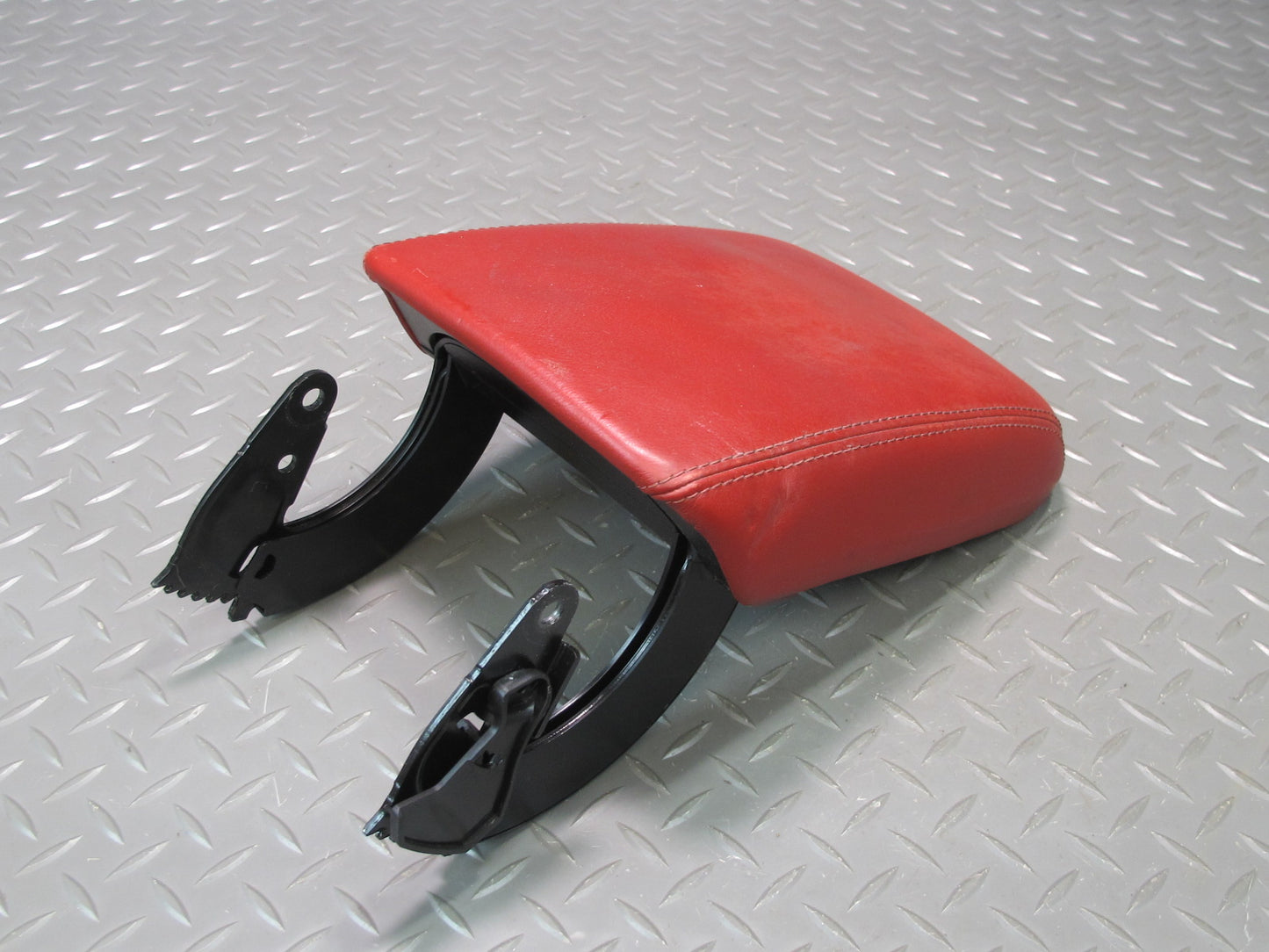 08-11 Audi B8 S5 Center Console Leather Armrest Lid Cover Magma RED OEM