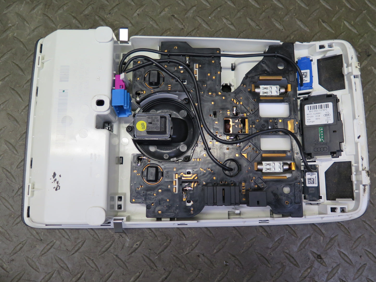 10-16 Audi S5 Coupe 12pcs Interior Dome Light Pillar Trim Panel Black Set OEM