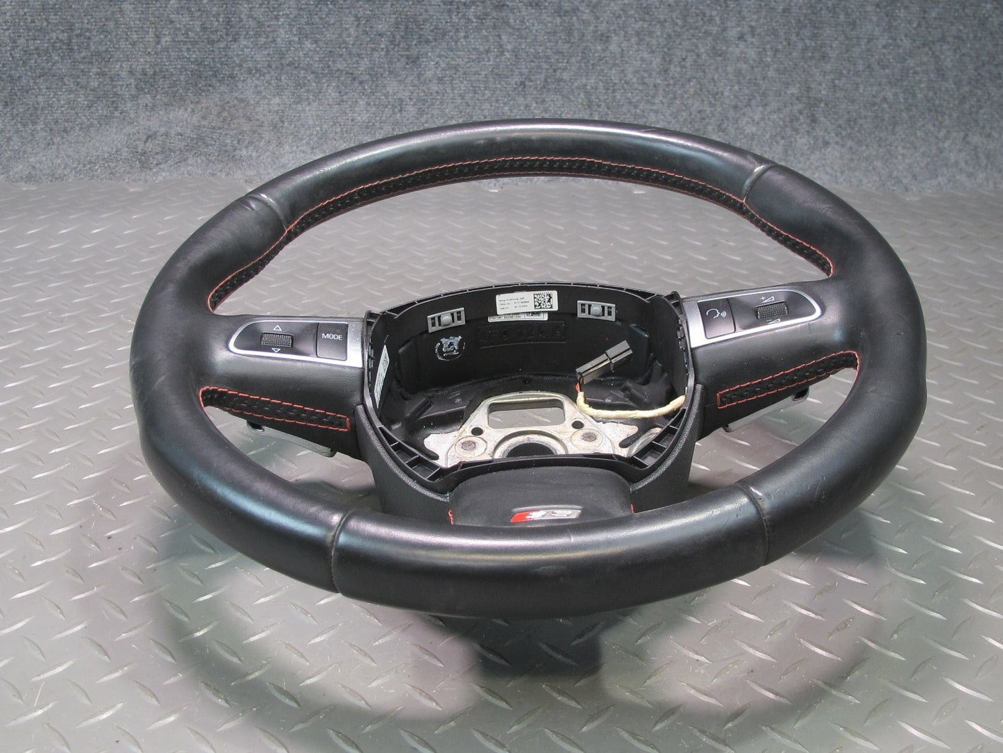 09-12 Audi B8 A5 S5 A/T S-line Sport Leather Steering w Paddles Black OEM