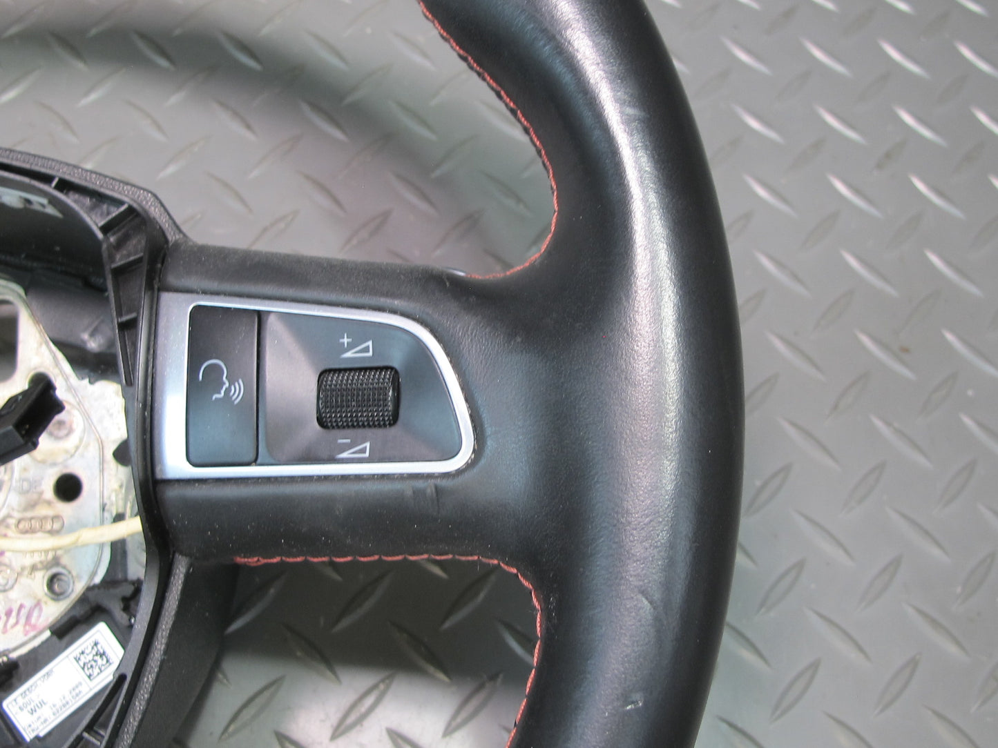 09-12 Audi B8 A5 S5 A/T S-line Sport Leather Steering w Paddles Black OEM