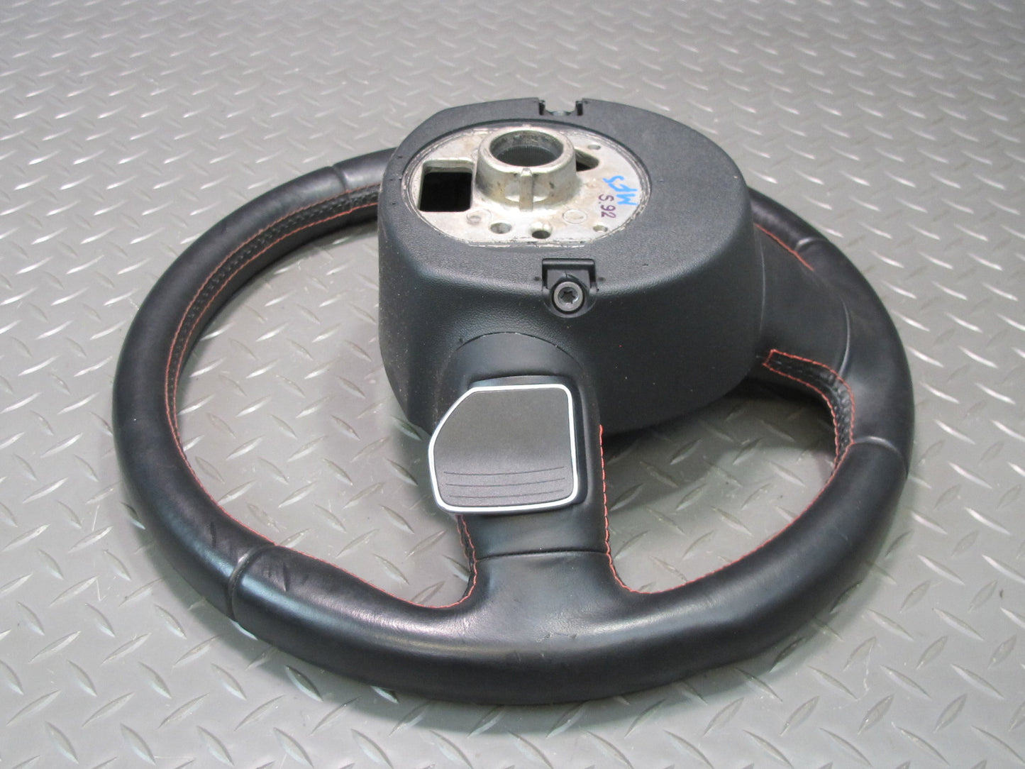 09-12 Audi B8 A5 S5 A/T S-line Sport Leather Steering w Paddles Black OEM