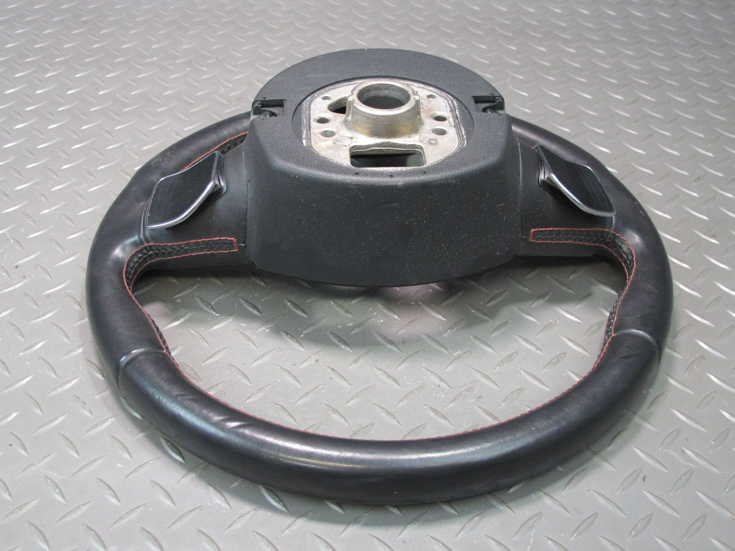 09-12 Audi B8 A5 S5 A/T S-line Sport Leather Steering w Paddles Black OEM