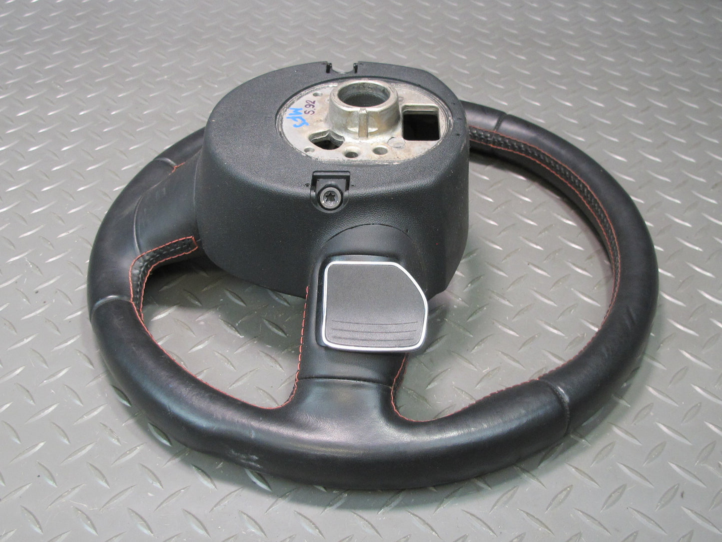 09-12 Audi B8 A5 S5 A/T S-line Sport Leather Steering w Paddles Black OEM