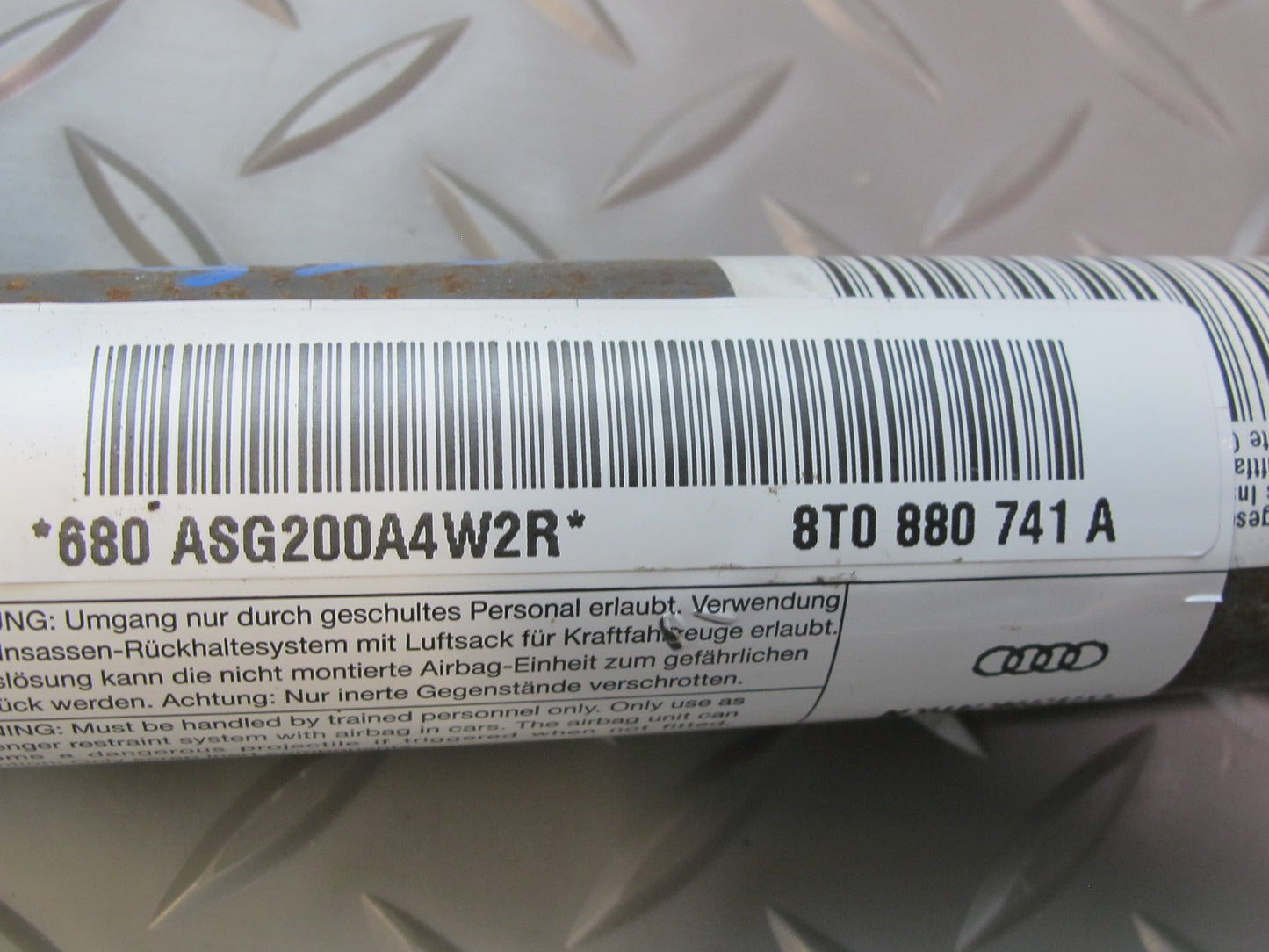 08-17 AUDI A5 S5 FRONT LEFT DRIVER SIDE ROOF SRS AIRBAG OEM