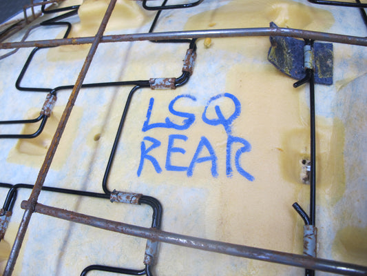 98-00 Lexus USF20L LS400 Rear Leather Seat Upper Cushion Gray OEM