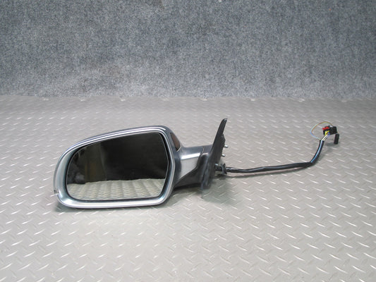 10-16 Audi A5 S5 Coupe Left Exterior Side View Mirror Aluminium w Blind Spot OEM