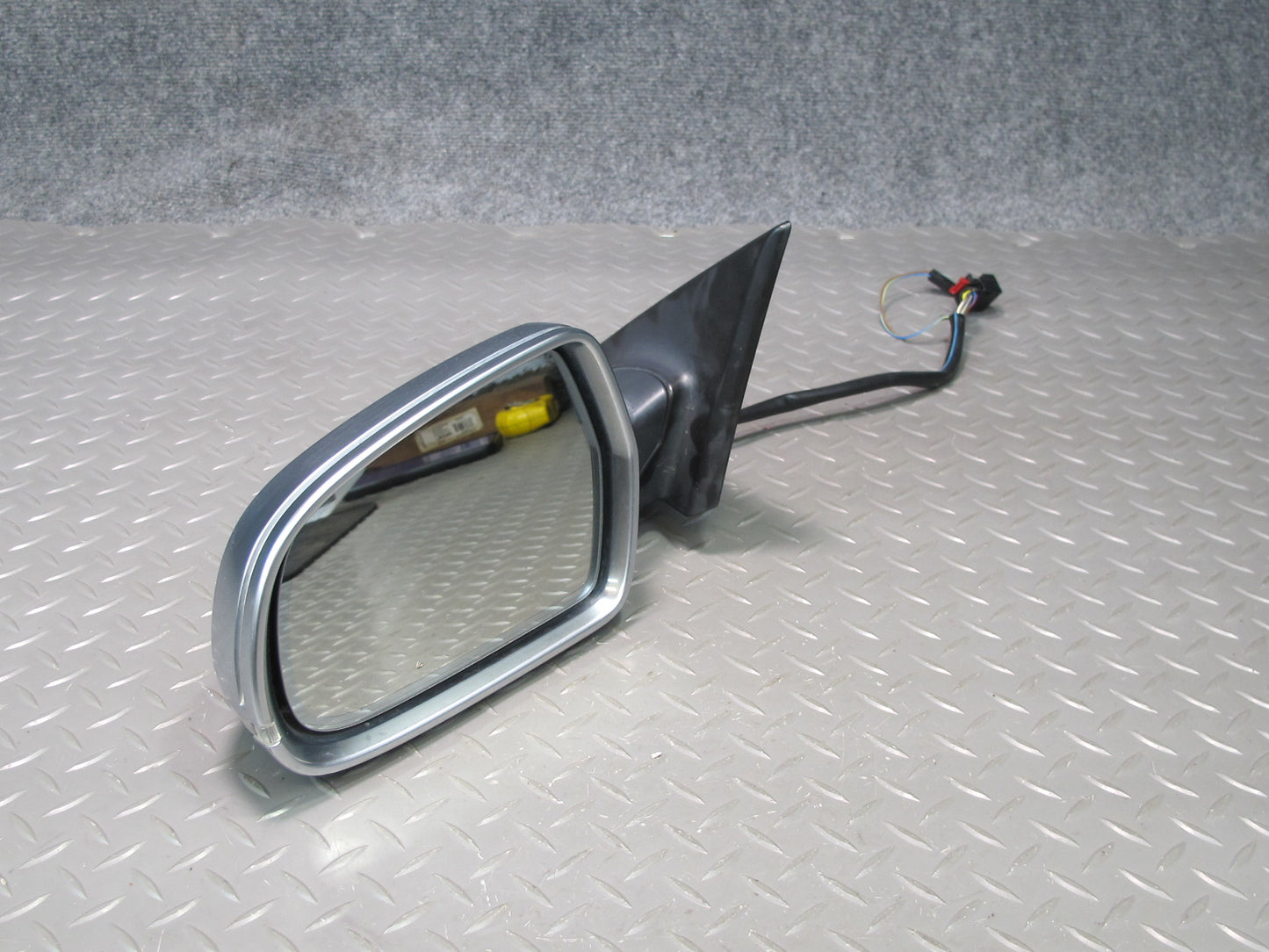 10-16 Audi A5 S5 Coupe Left Exterior Side View Mirror Aluminium w Blind Spot OEM