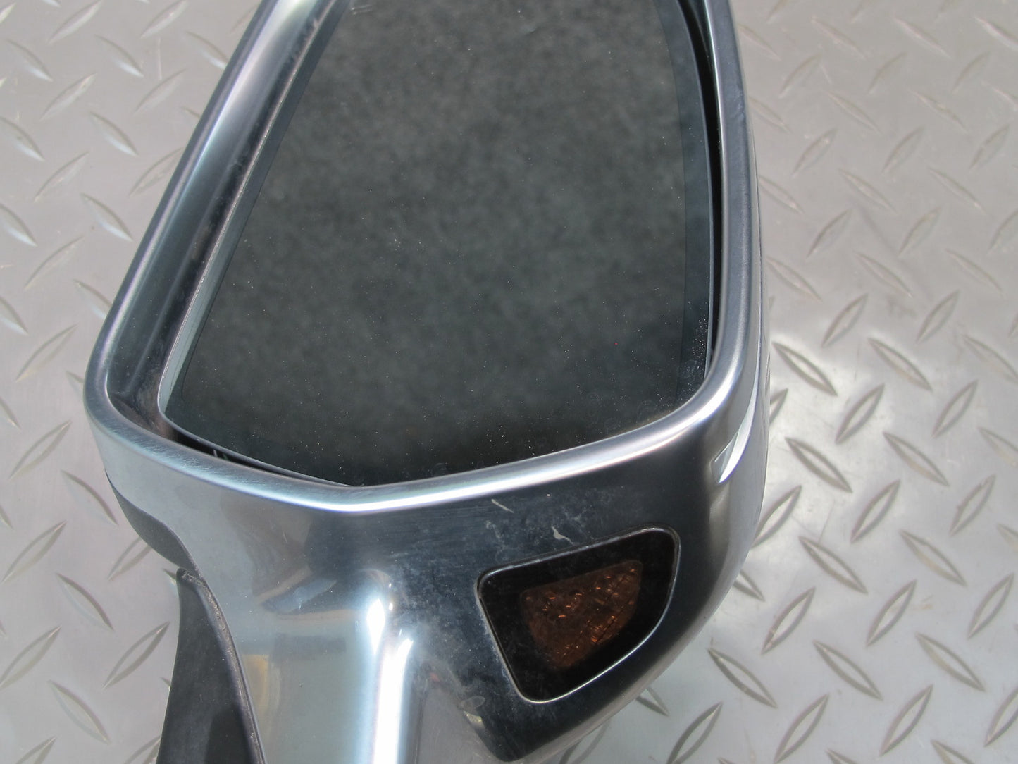 10-16 Audi A5 S5 Coupe Left Exterior Side View Mirror Aluminium w Blind Spot OEM