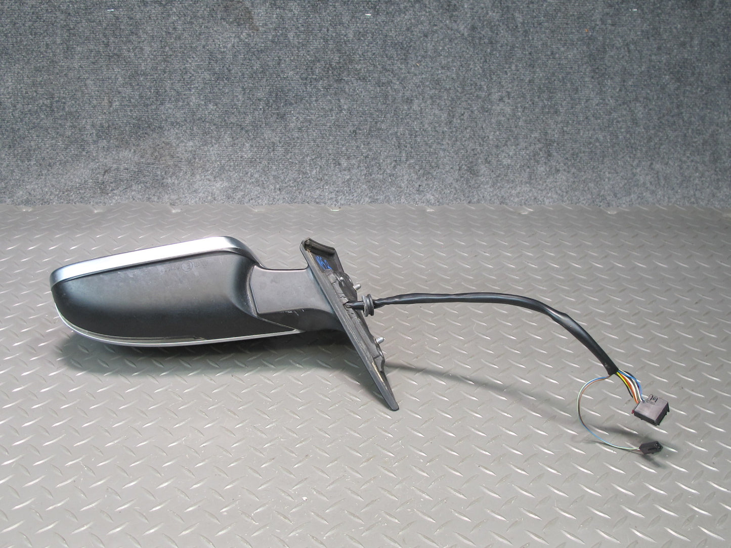 10-16 Audi A5 S5 Coupe Left Exterior Side View Mirror Aluminium w Blind Spot OEM