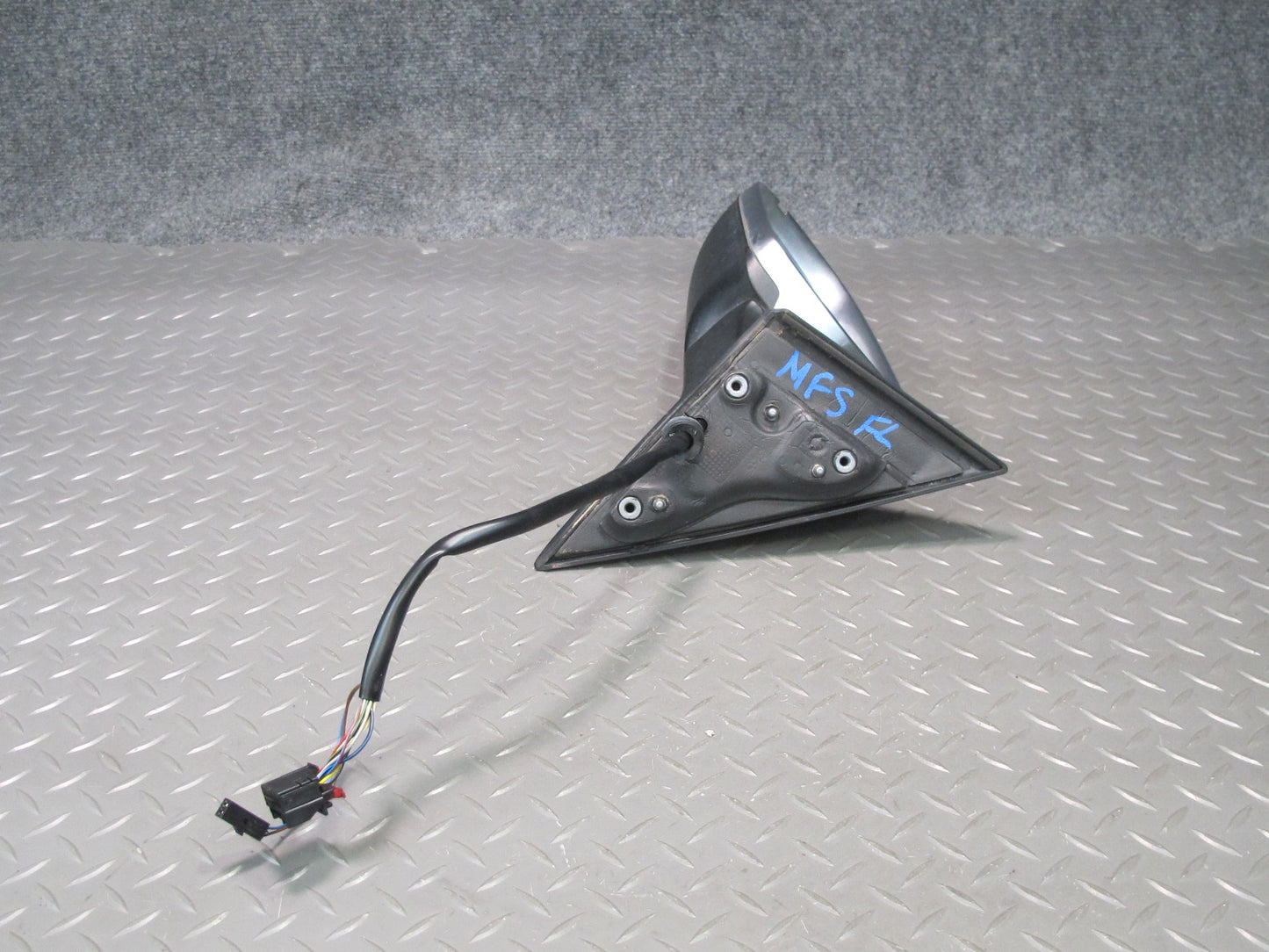 10-16 Audi A5 S5 Coupe Left Exterior Side View Mirror Aluminium w Blind Spot OEM