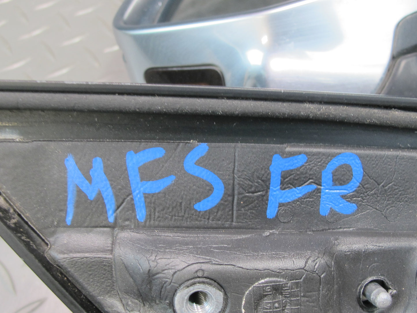 10-16 Audi S5 Coupe Right Exterior Side View Mirror Aluminium w Blind Spot OEM