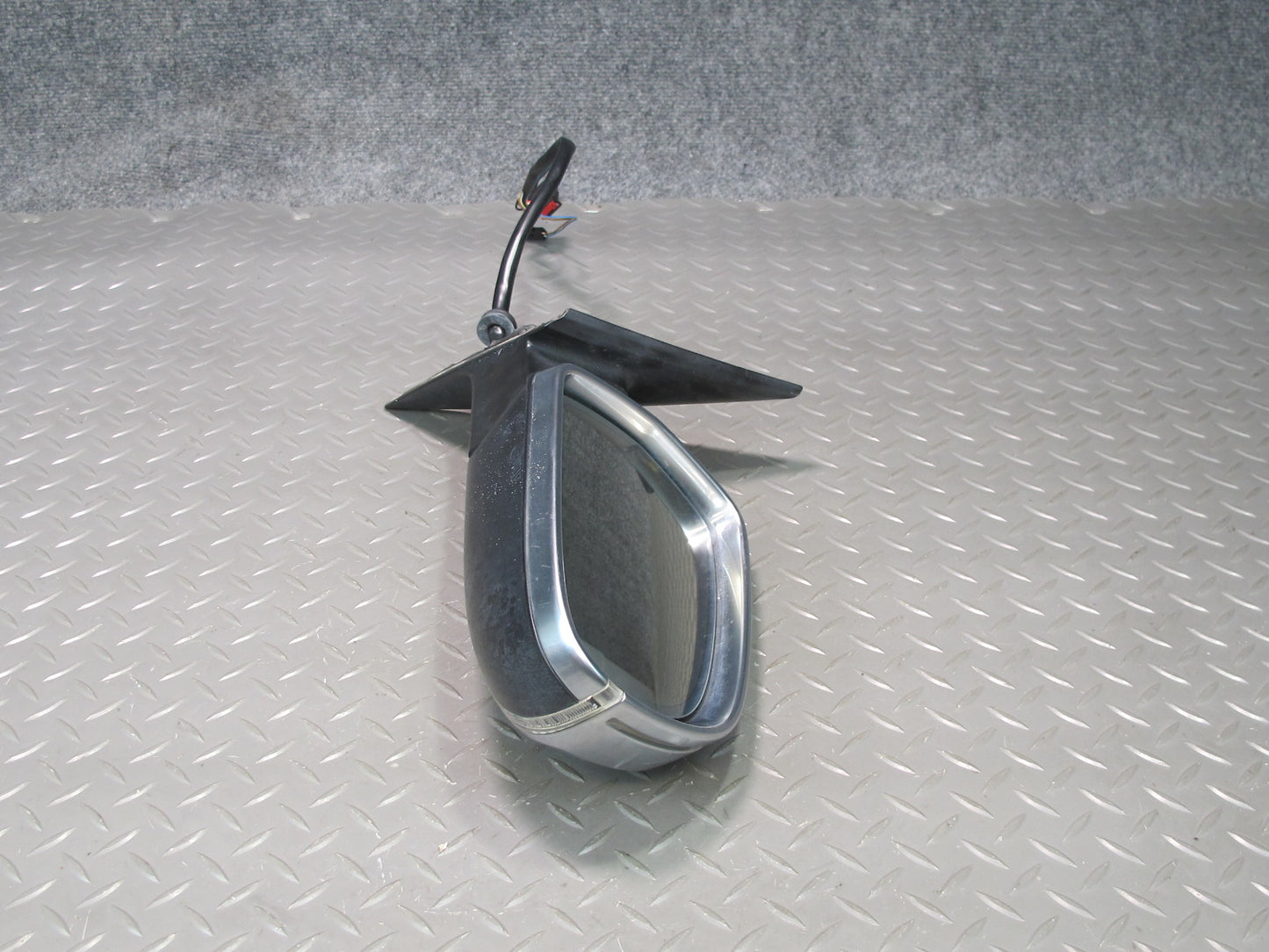 10-16 Audi S5 Coupe Right Exterior Side View Mirror Aluminium w Blind Spot OEM