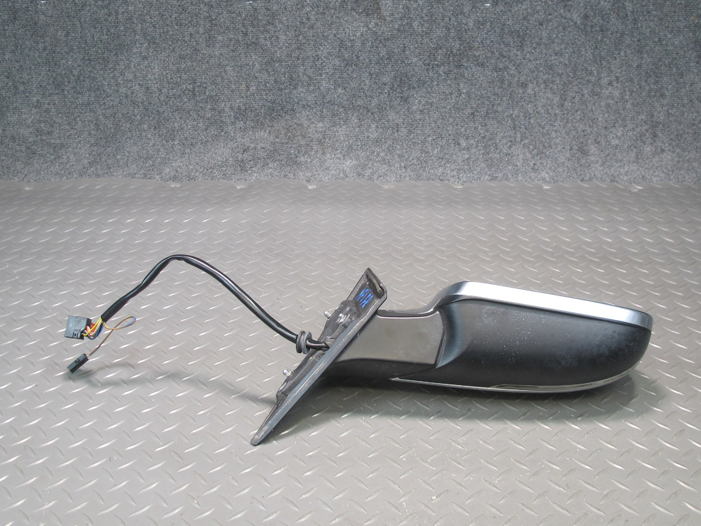 10-16 Audi S5 Coupe Right Exterior Side View Mirror Aluminium w Blind Spot OEM