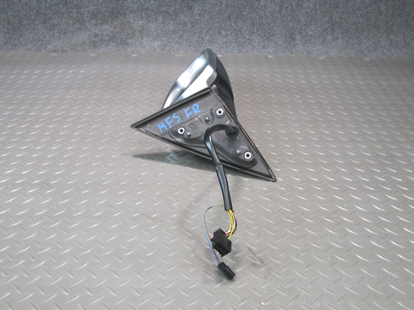 10-16 Audi S5 Coupe Right Exterior Side View Mirror Aluminium w Blind Spot OEM