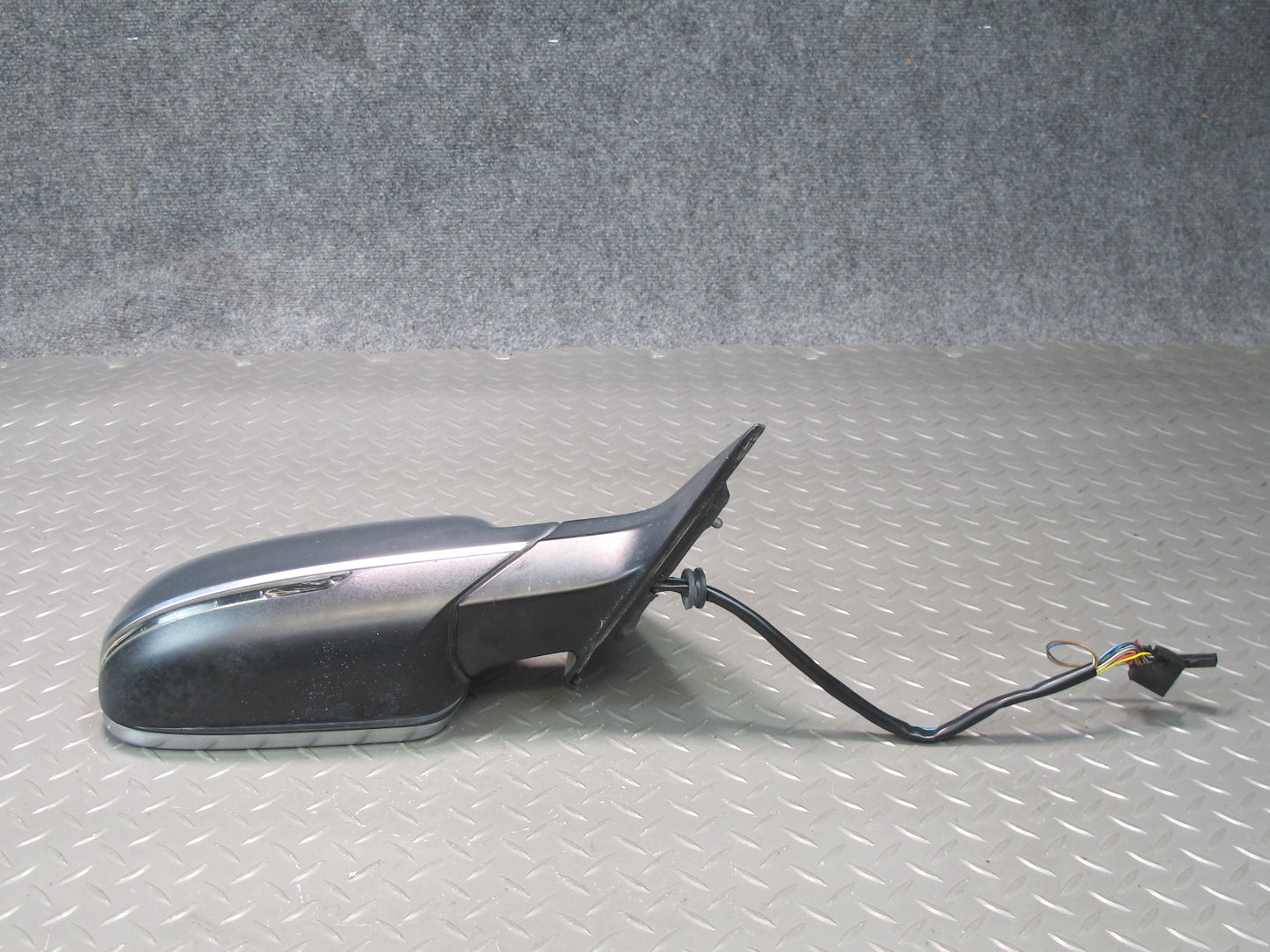 10-16 Audi S5 Coupe Right Exterior Side View Mirror Aluminium w Blind Spot OEM