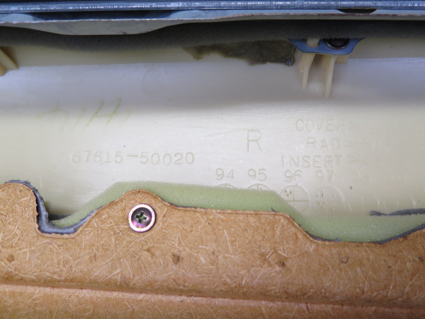 98-00 Lexus UCF20L LS400 Set of 2 Front Door Interior Trim Cover Panel Gray OEM