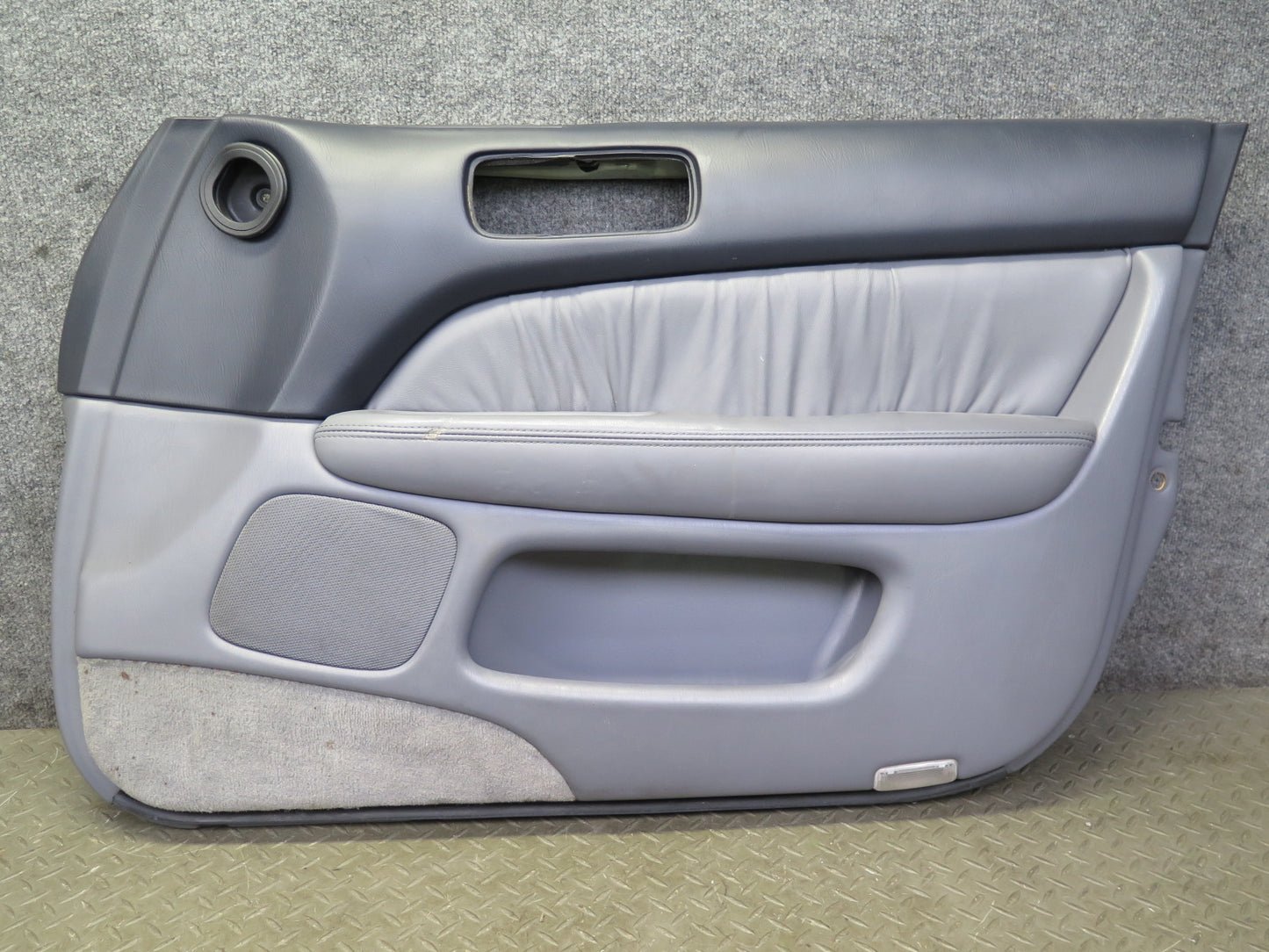 98-00 Lexus UCF20L LS400 Set of 2 Front Door Interior Trim Cover Panel Gray OEM