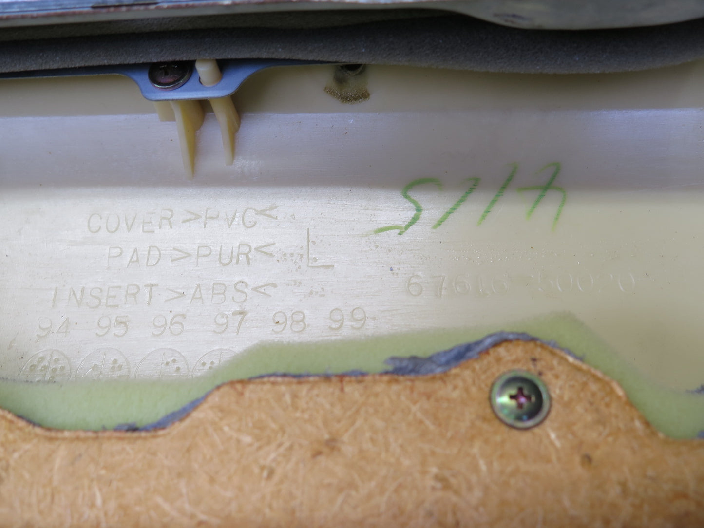 98-00 Lexus UCF20L LS400 Set of 2 Front Door Interior Trim Cover Panel Gray OEM