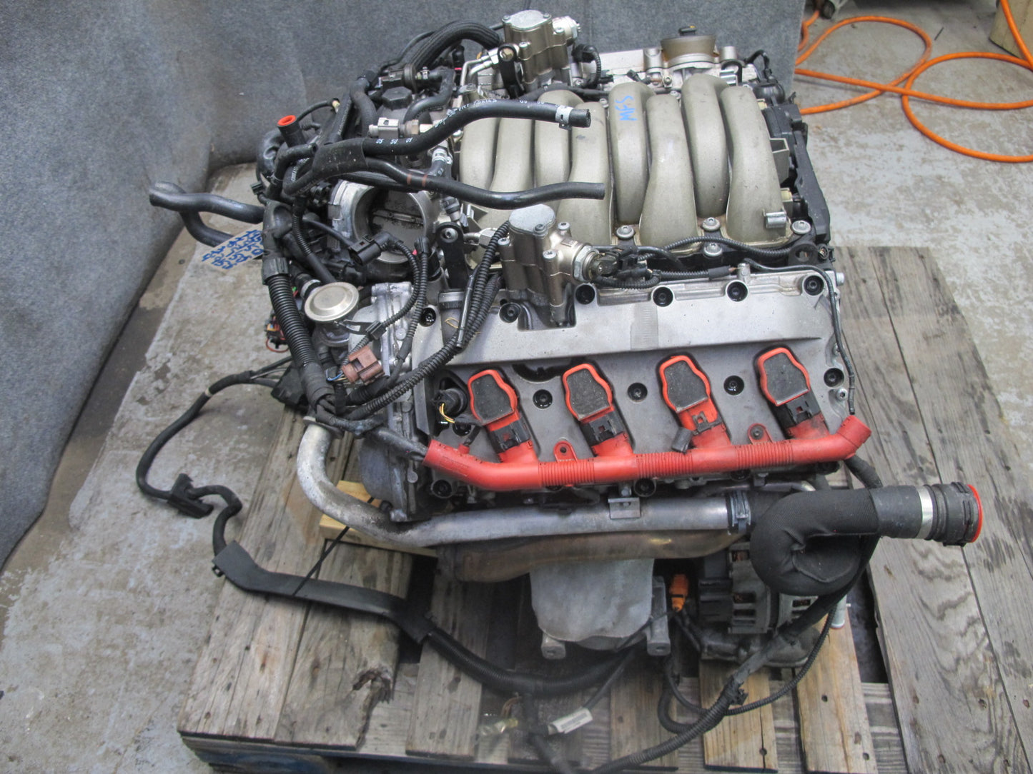 09-12 Audi S5 4.2L Caua AWD VIN V 5TH Digit A/T Complete Engine Motor 101K Miles