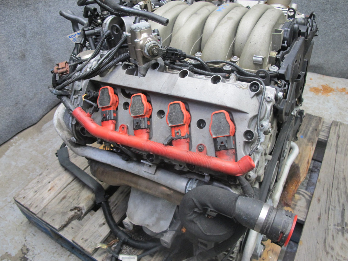 09-12 Audi S5 4.2L Caua AWD VIN V 5TH Digit A/T Complete Engine Motor 101K Miles