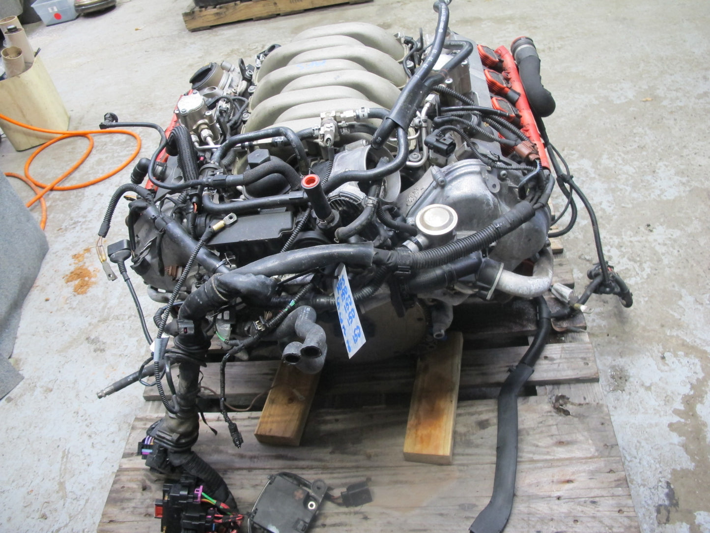 09-12 Audi S5 4.2L Caua AWD VIN V 5TH Digit A/T Complete Engine Motor 101K Miles