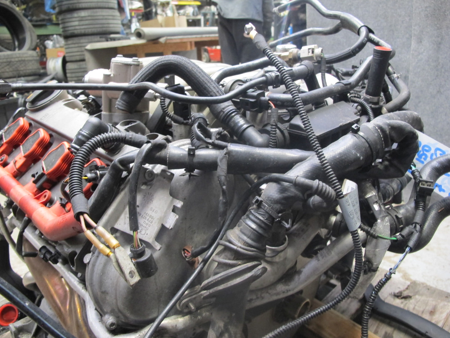 09-12 Audi S5 4.2L Caua AWD VIN V 5TH Digit A/T Complete Engine Motor 101K Miles