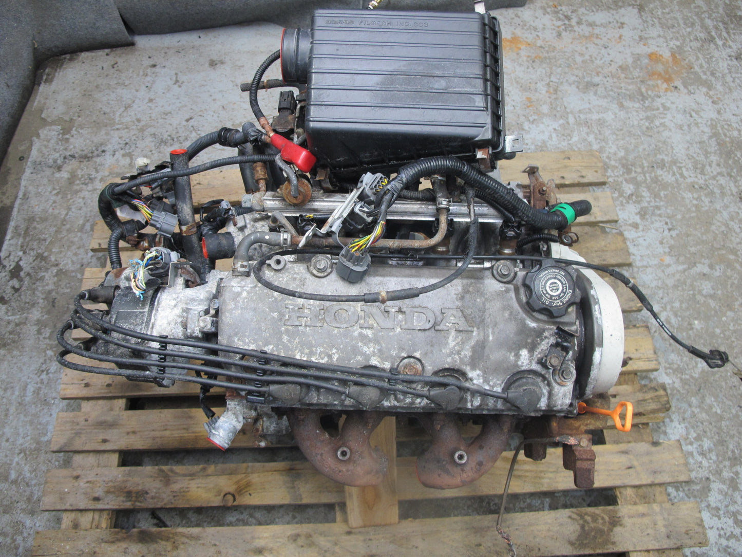 96-97 Honda DEL SOL S EH6 1.6L D16Y7 Sohc Complete Engine Motor 182K Miles OEM