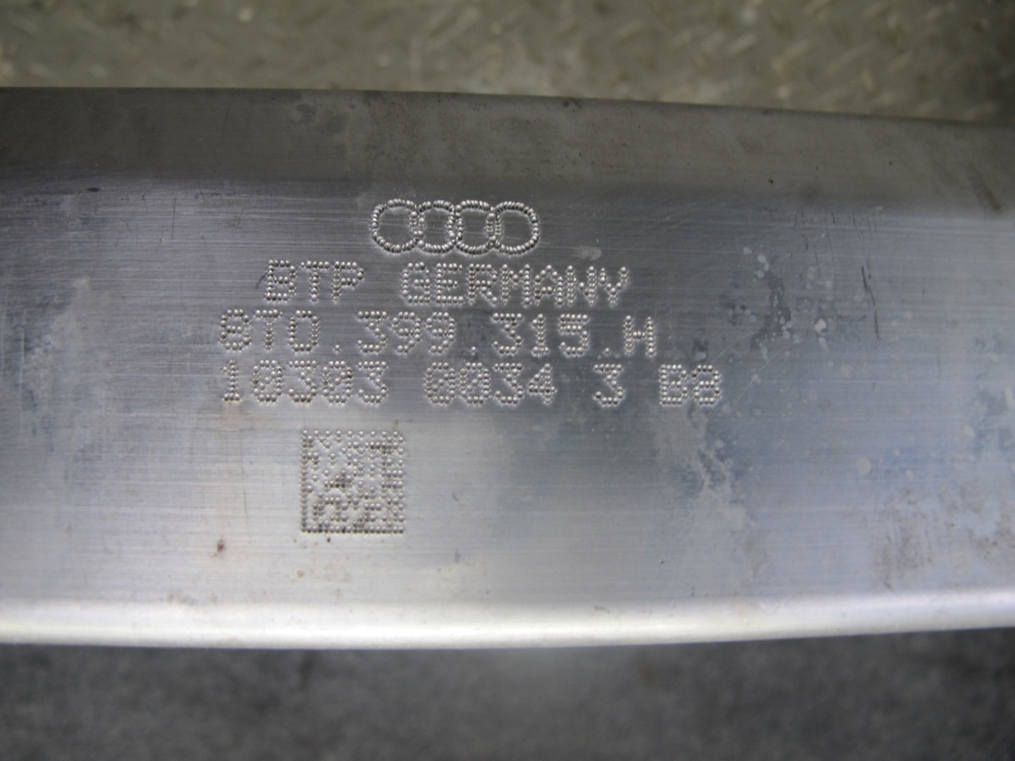 08-12 Audi 8T S5 V8 4.2L Front Engine Subframe Crossmember Cradle 101K Miles OEM