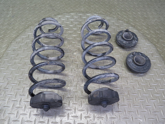 08-12 Audi 8T S5 4.2L Coupe AWD Rear Left & Right Coil Spring w Bushing Set OEM