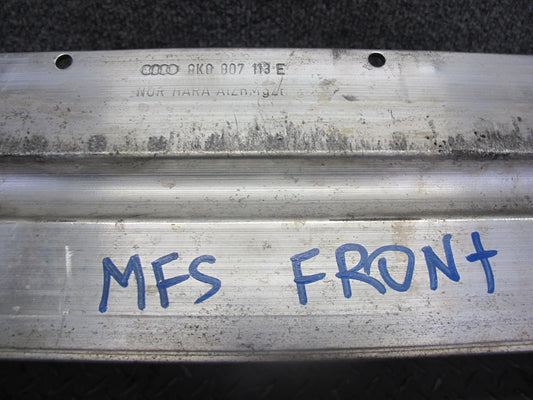 10-12 Audi 8T S5 Front Bumper Reinforcement Impact Bar w Left Right Bracket OEM