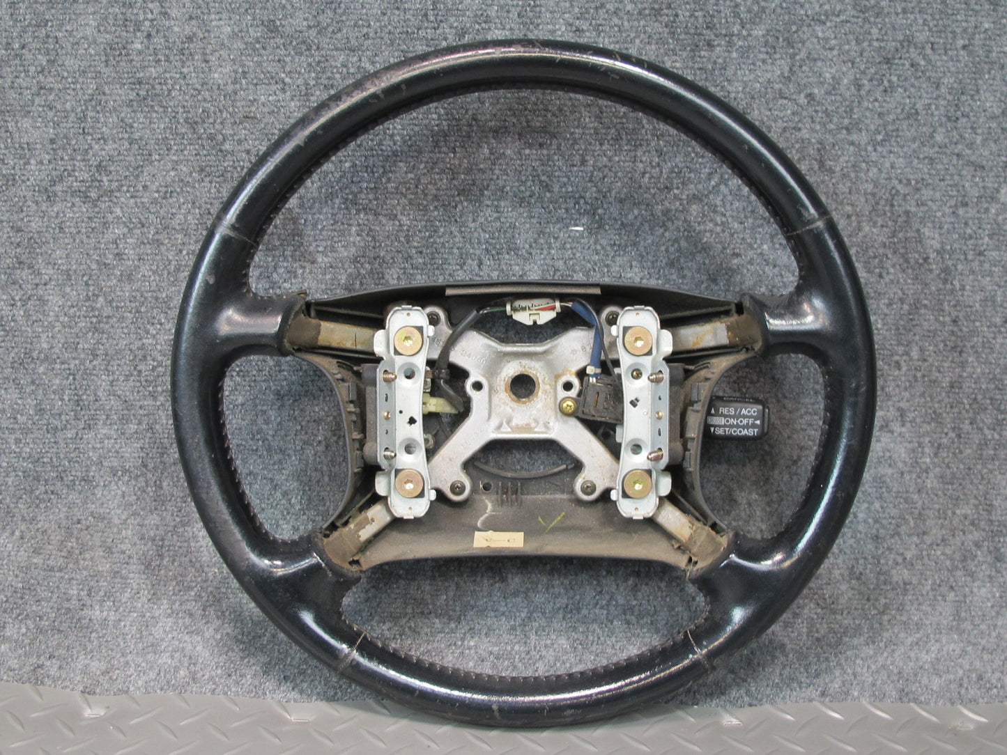 97-98 Lexus JZZ31L SC400 SC300 Leather Steering w Cruise Switch Black OEM