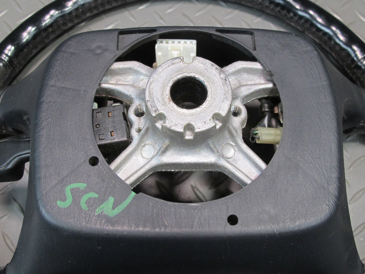 97-98 Lexus JZZ31L SC400 SC300 Leather Steering w Cruise Switch Black OEM