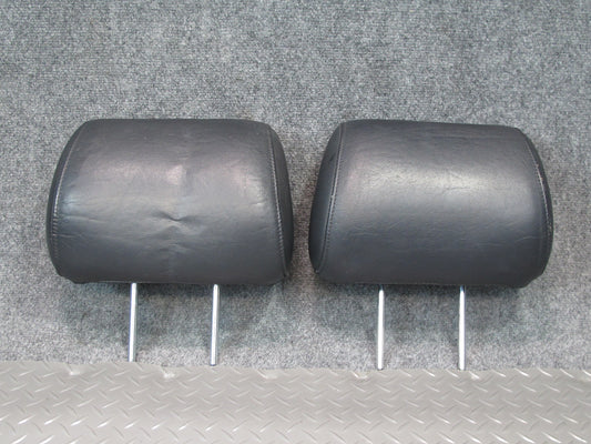 92-98 Lexus JZZ31L SC400 SC300 Set of 2 Front Seat Leather Headrest Black OEM