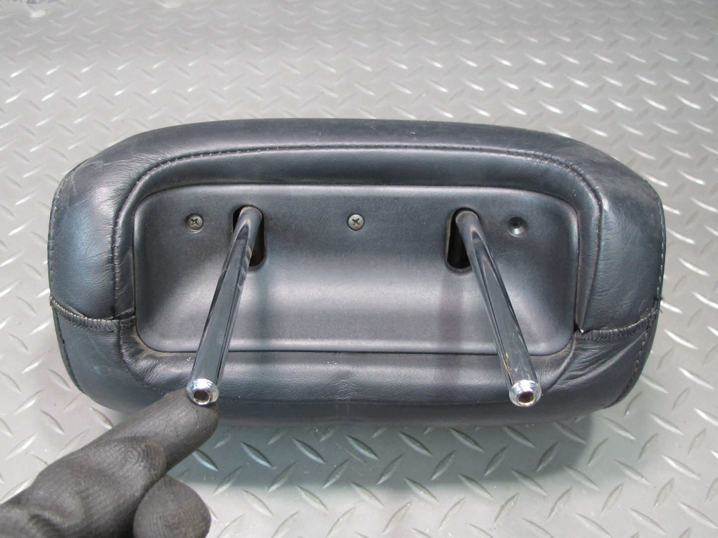 92-98 Lexus JZZ31L SC400 SC300 Set of 2 Front Seat Leather Headrest Black OEM