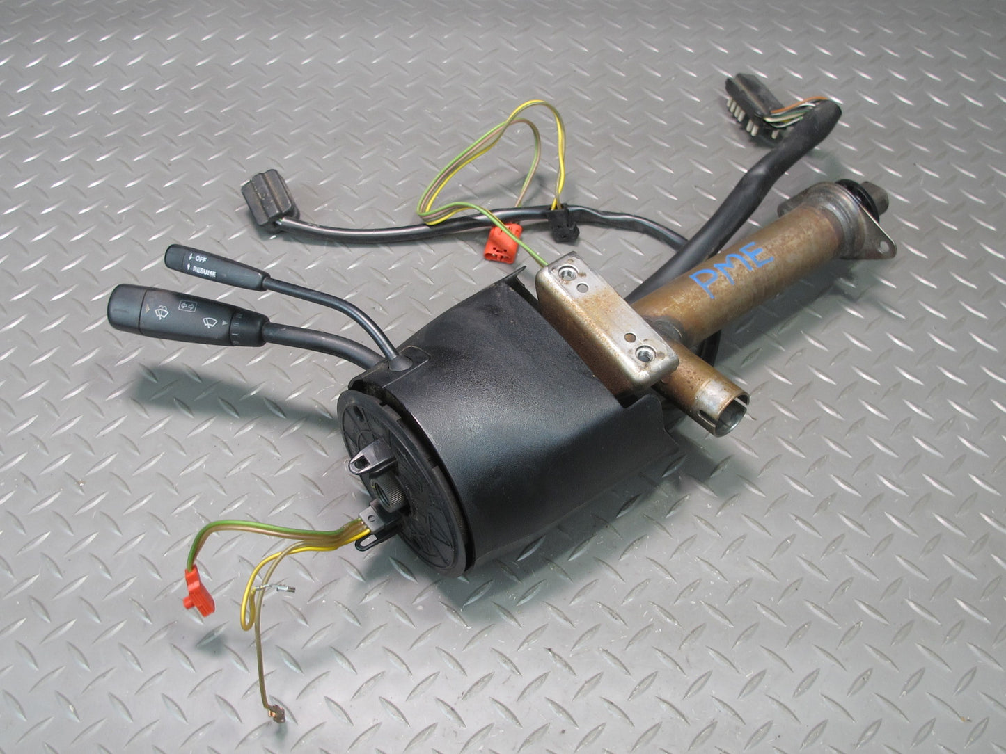 94-95 Mercedes 300D W124 Steering Column & Cover w Turn Wiper Cruise Switch OEM