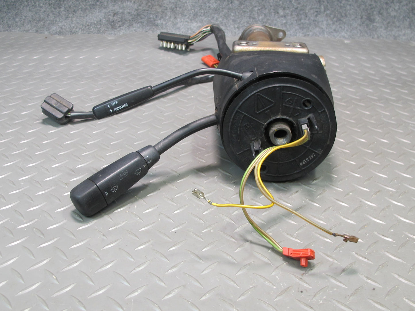 94-95 Mercedes 300D W124 Steering Column & Cover w Turn Wiper Cruise Switch OEM